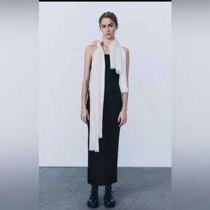 NWT ZARA STRAPLESS DENIM DRESS